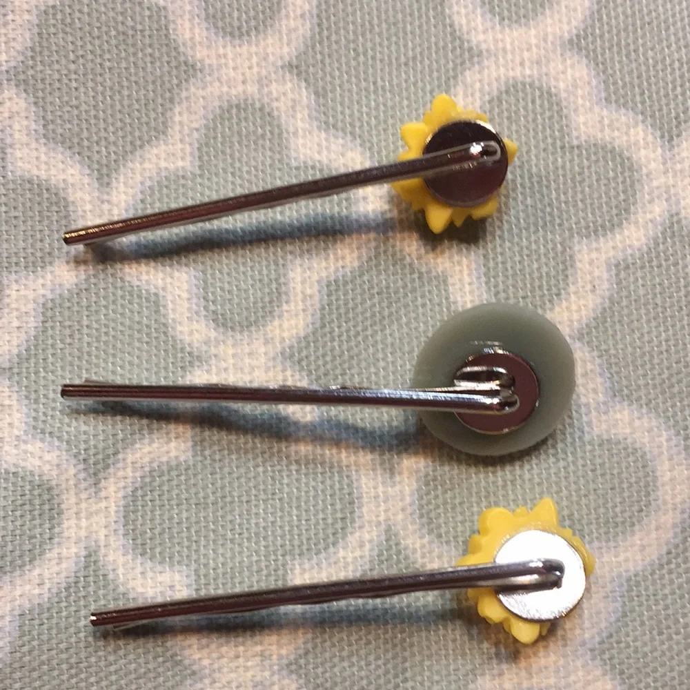 Floral Hair Pins Set Of 3